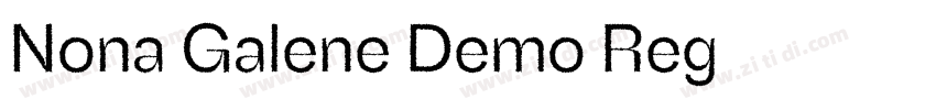 Nona Galene Demo Reg字体转换